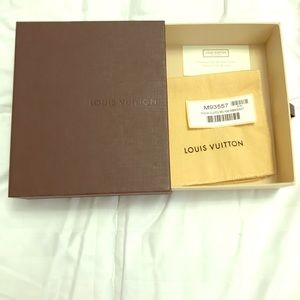 Authentic Louis Vuitton hard-cover shawl box